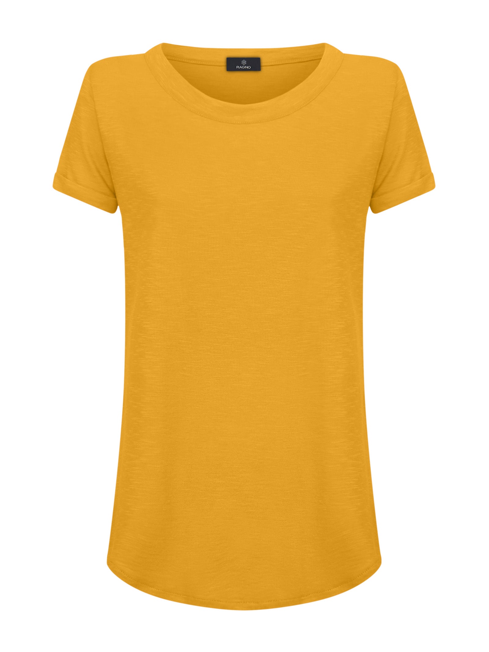 T-shirt girocollo in slub jersey di cotone -  - Ragno