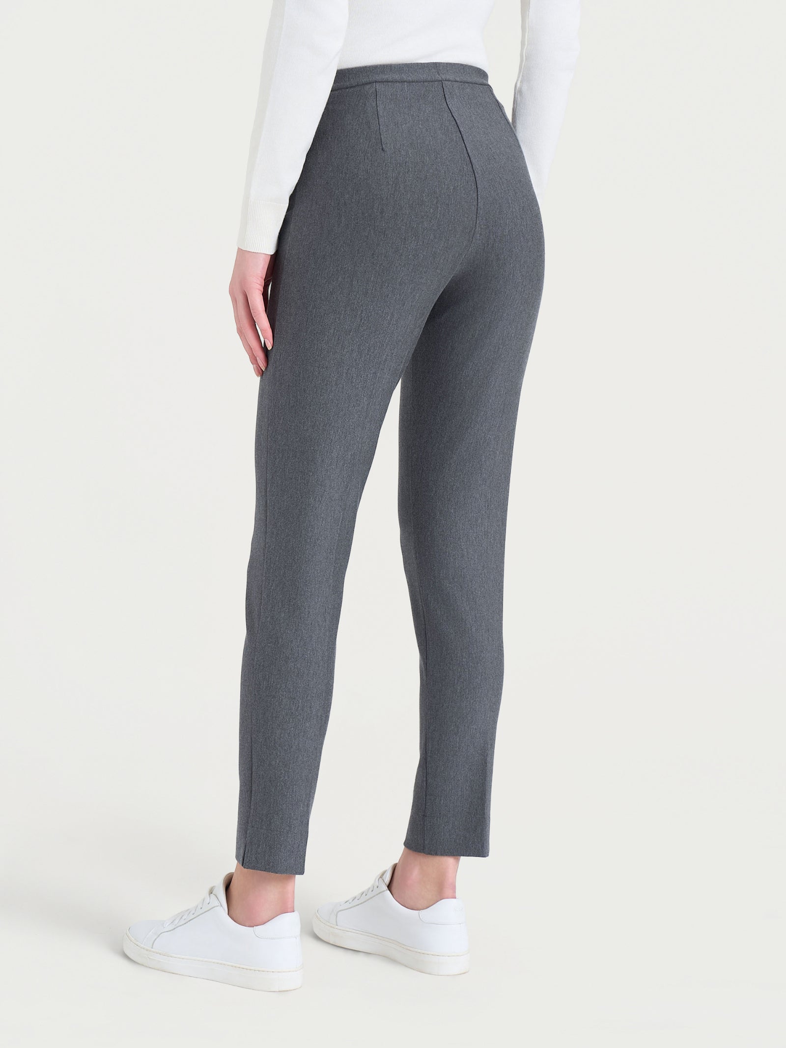 Pantalone a sigaretta modellante in Compact Neri Donna - Ragno