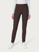 Pantalone a sigaretta modellante in Compact Marroni Donna - Ragno