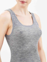Wonderwool - Canottiera in costina di lana ultrafine Neri Donna - Ragno