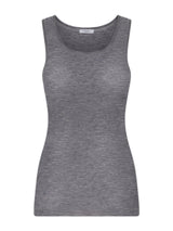 Wonderwool - Canottiera in costina di lana ultrafine Neri Donna - Ragno
