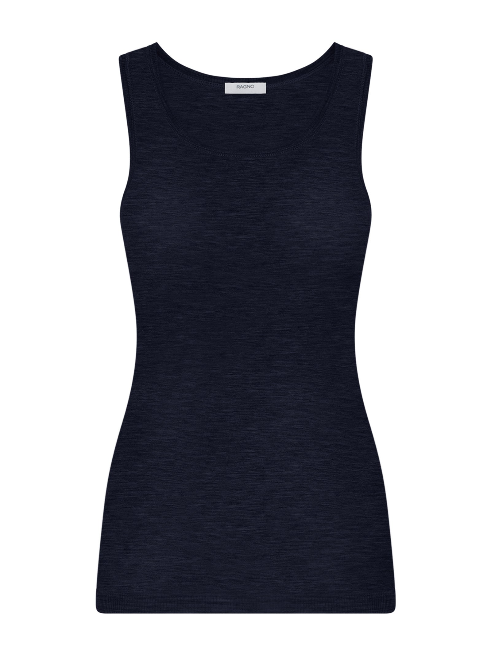 Wonderwool - Canottiera in costina di lana ultrafine Bianchi Donna - Ragno