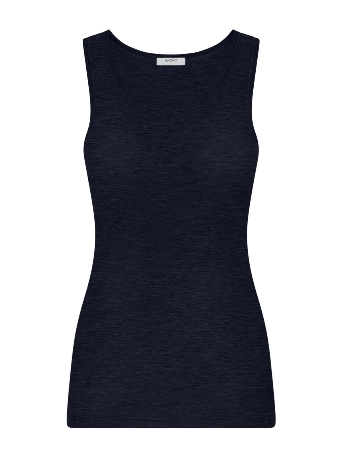 Wonderwool - Canottiera in costina di lana ultrafine Bianchi Donna - Ragno