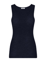 Wonderwool - Canottiera in costina di lana ultrafine Bianchi Donna - Ragno