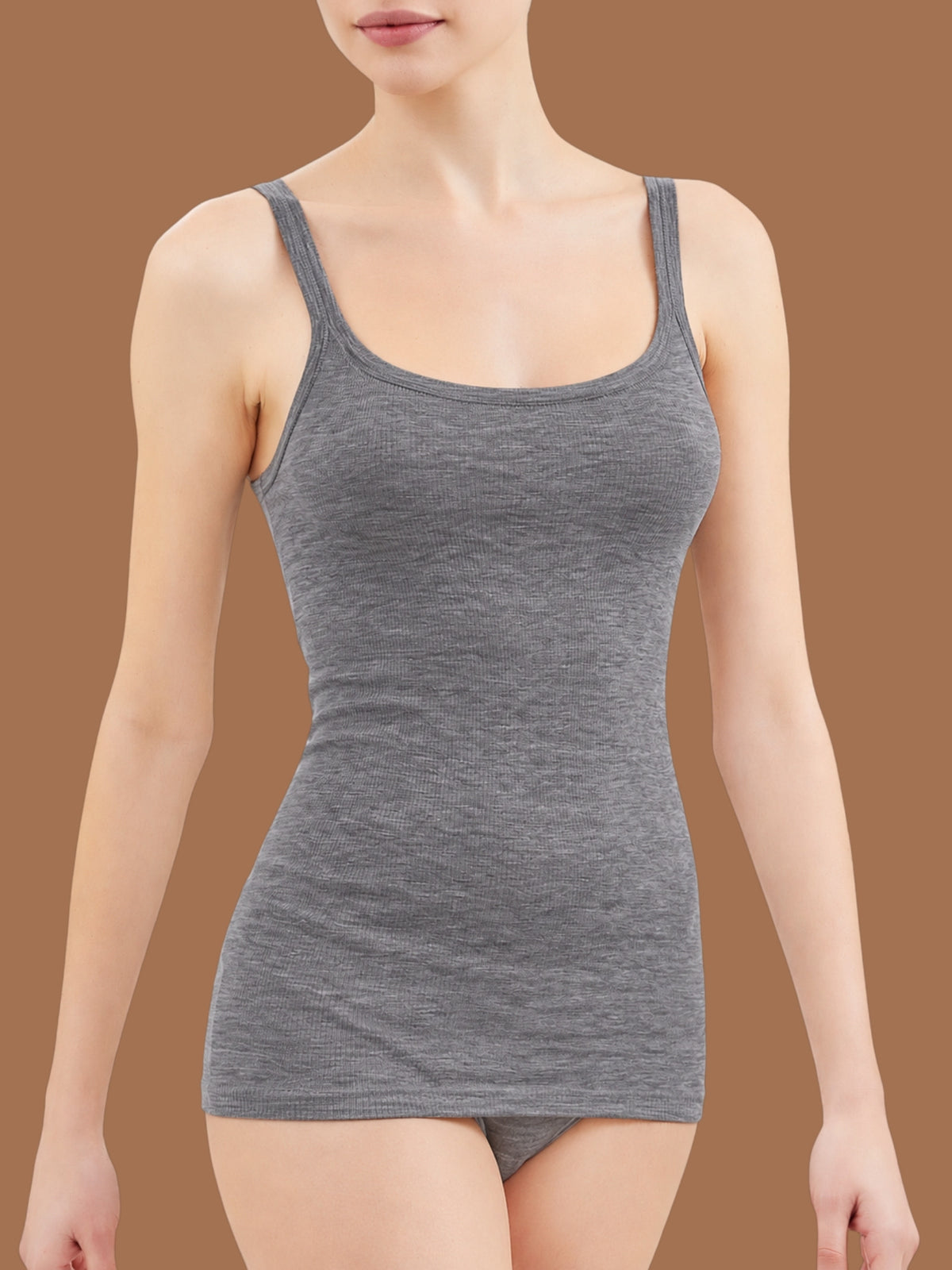 Wonderwool - Top in costina di lana ultrafine Neri Donna - Ragno