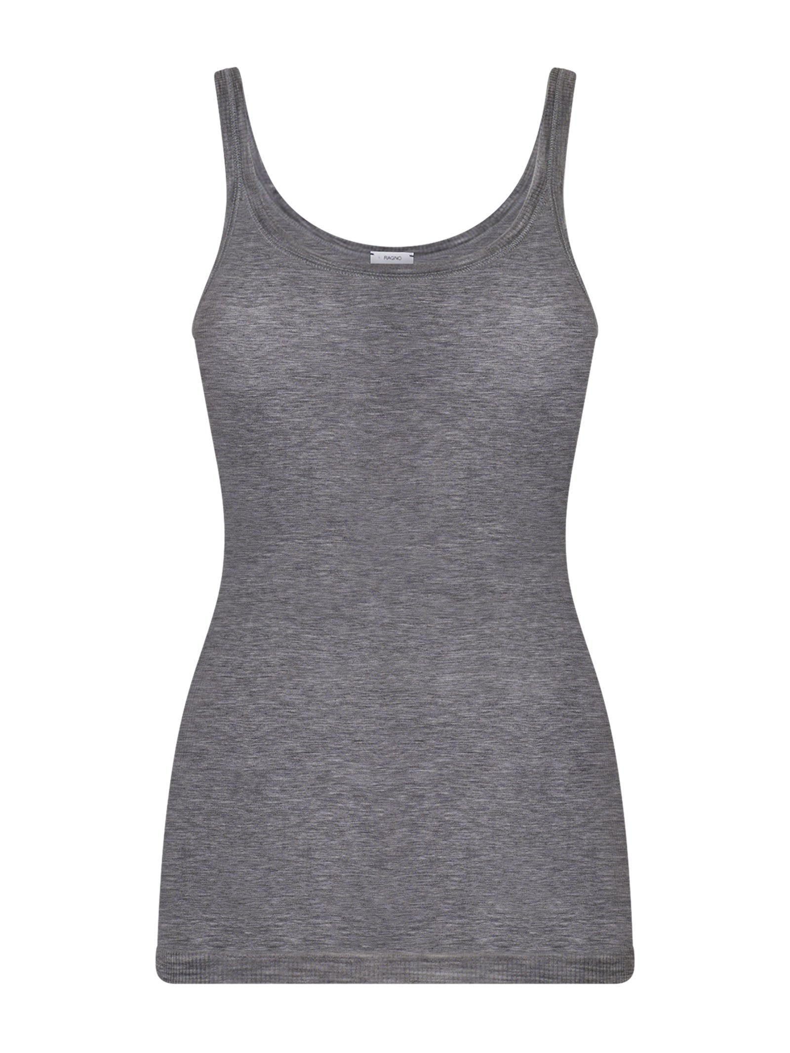 Wonderwool - Top in costina di lana ultrafine Neri Donna - Ragno