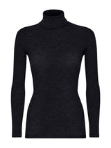 Wonderwool - Dolcevita in costina di lana ultrafine Neri Donna - Ragno