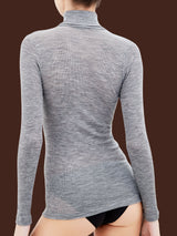 Wonderwool - Dolcevita in costina di lana ultrafine Neri Donna - Ragno