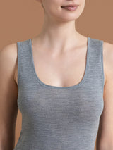 Wonderwool - Canottiera in lana ultrafine Neri Donna - Ragno