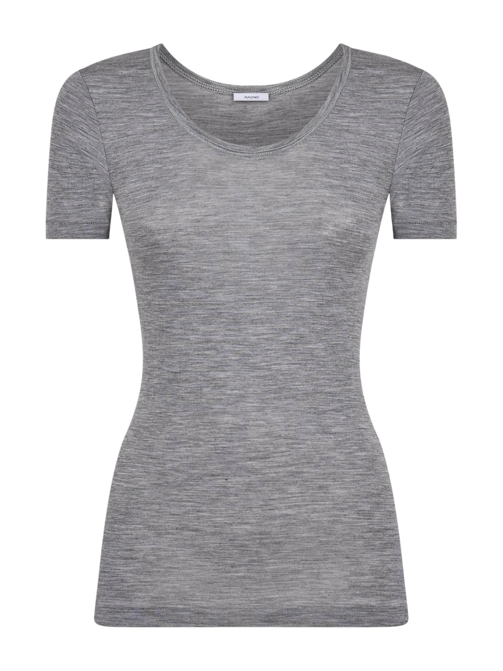 Wonderwool - Maglietta girocollo in lana ultrafine Neri Donna - Ragno