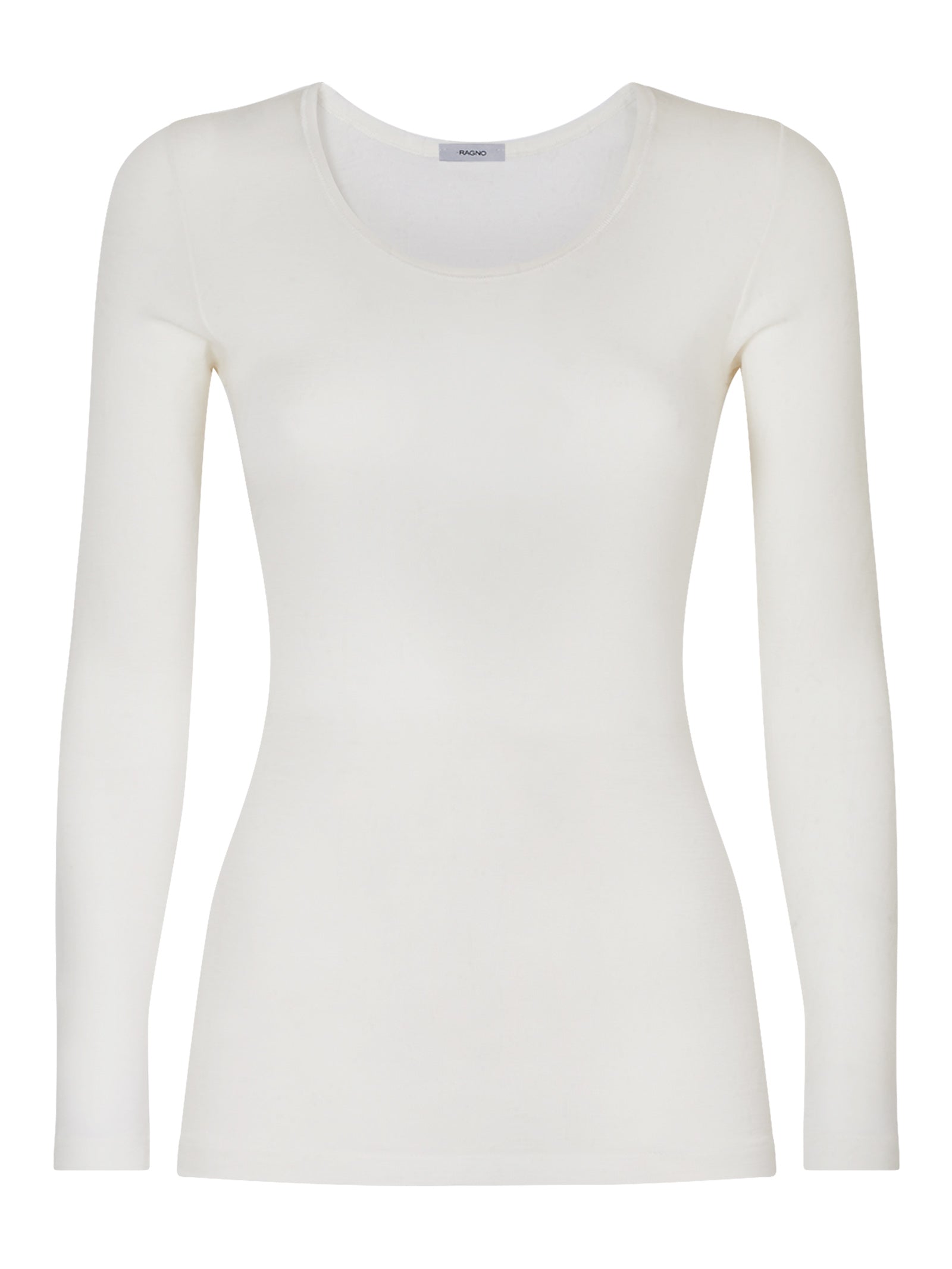 Wonderwool - Maglietta manica lunga in lana ultrafine Bianchi Donna - Ragno