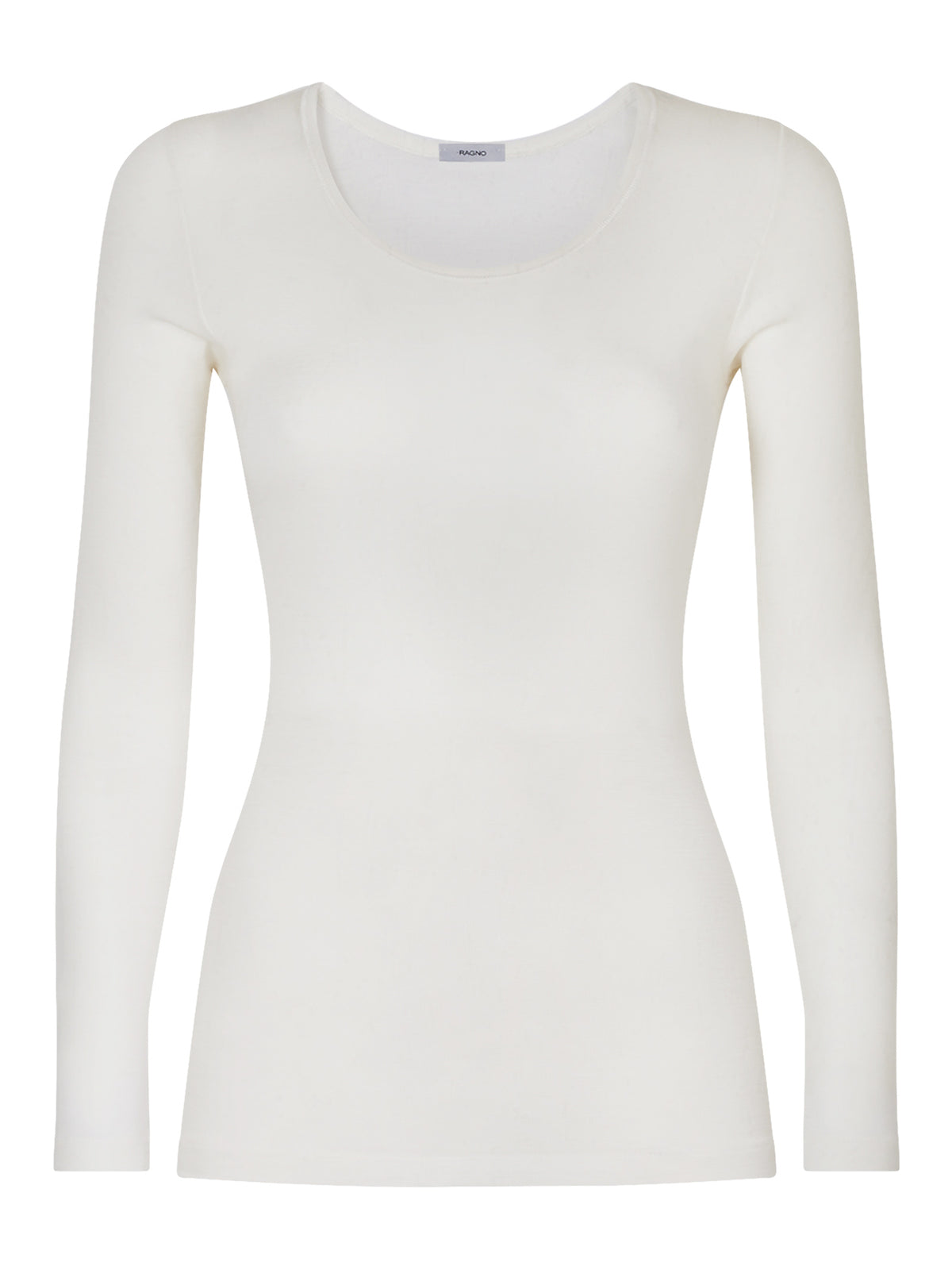 Wonderwool - Maglietta manica lunga in lana ultrafine Bianchi Donna - Ragno