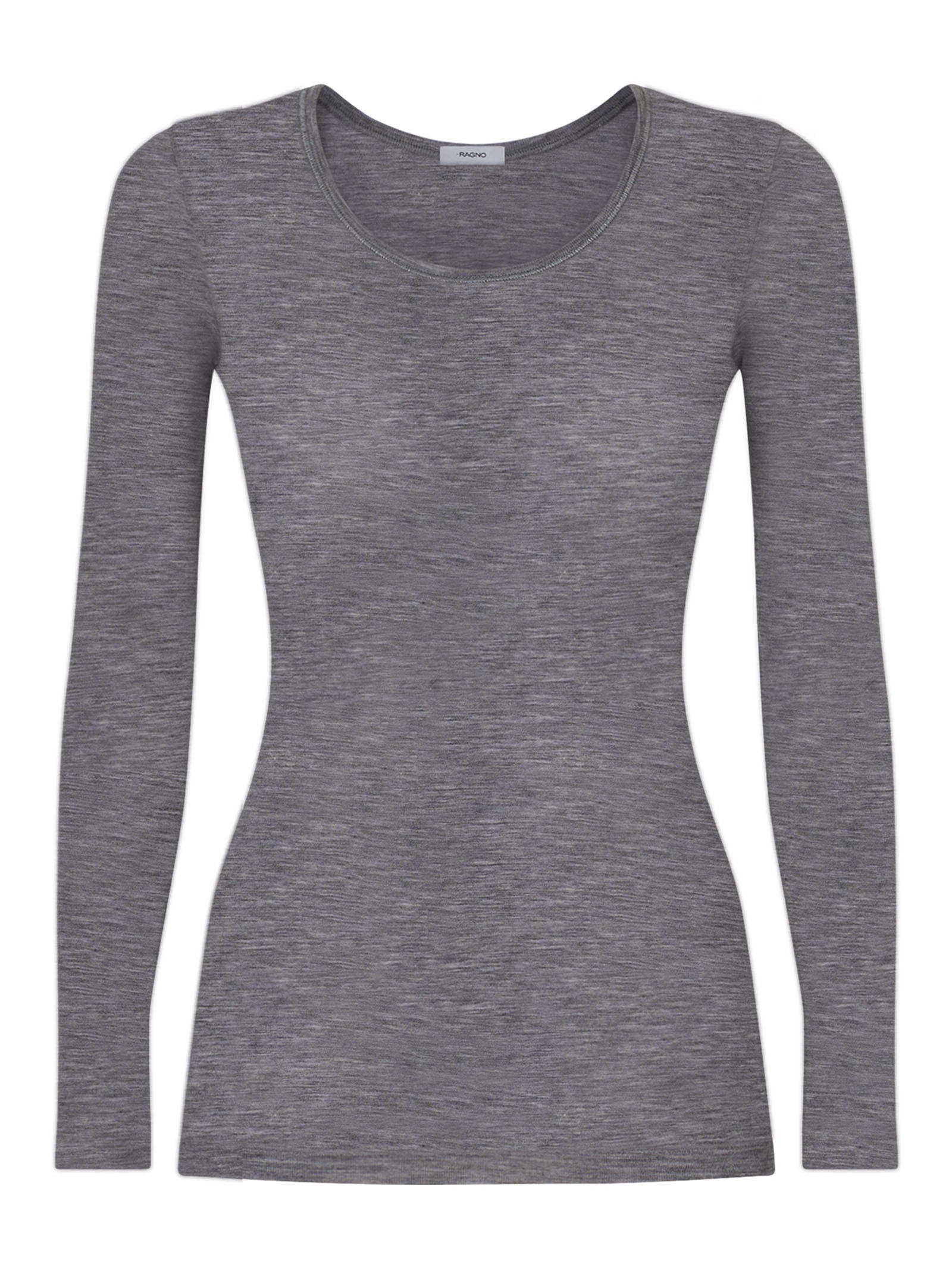 Wonderwool - Maglietta manica lunga in lana ultrafine Neri Donna - Ragno