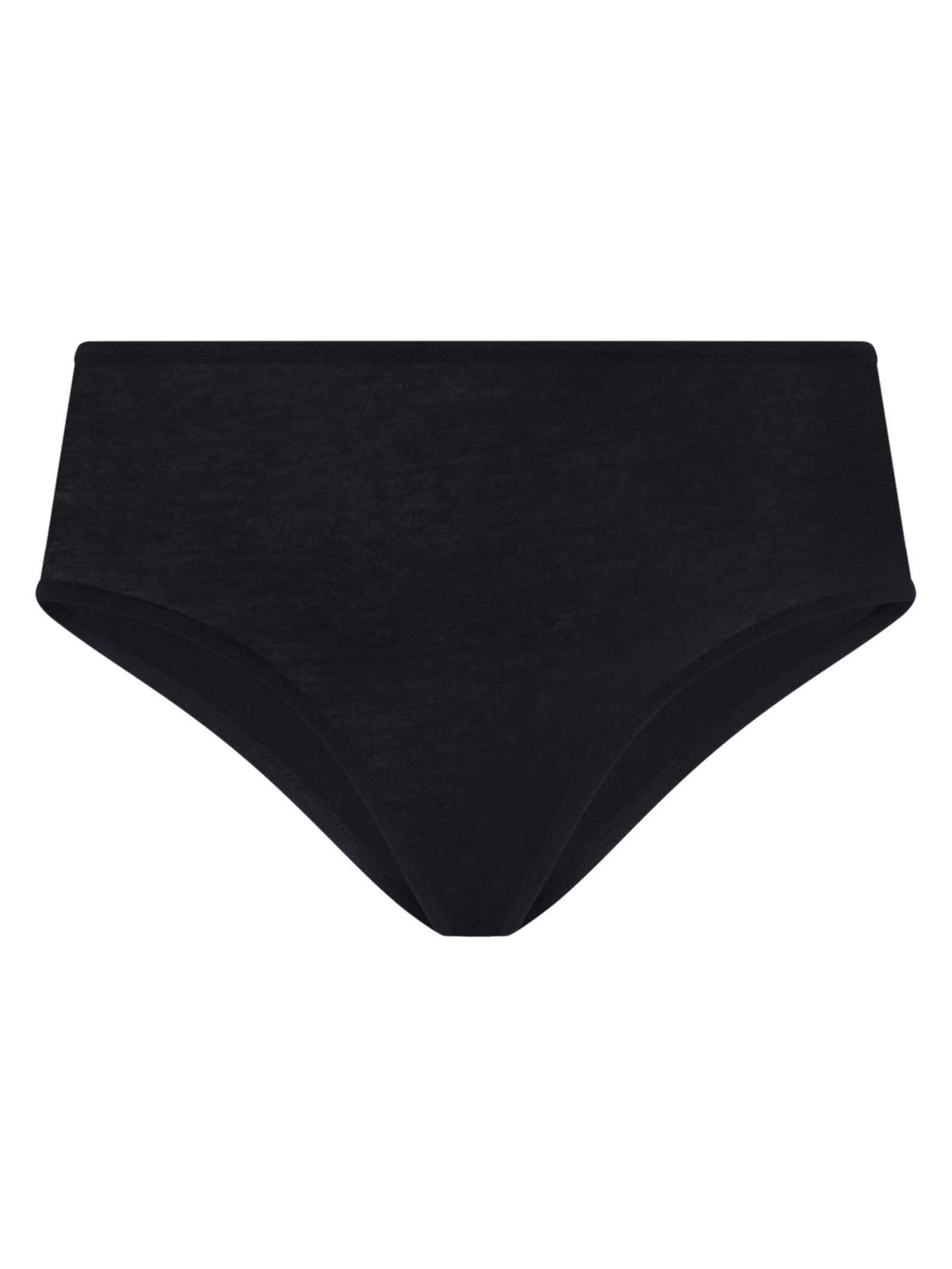 Invisible - Slip alto in microfibra di cotone elasticizzato Neri Donna - Ragno