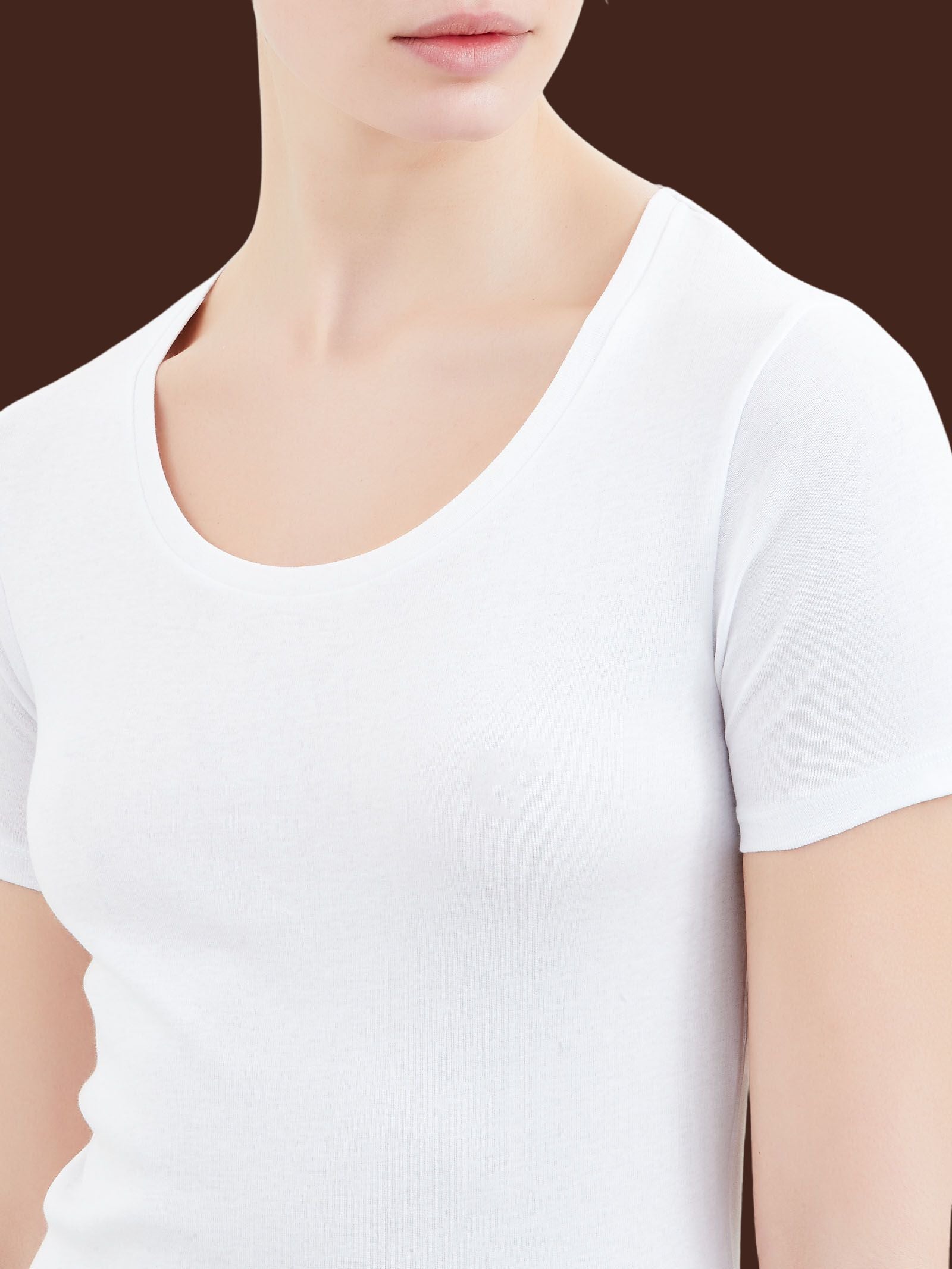 100% Cotone - Maglietta in cotone Bianchi Donna - Ragno
