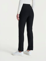 Pantalone slim dritto in Compact Neri Donna - Ragno