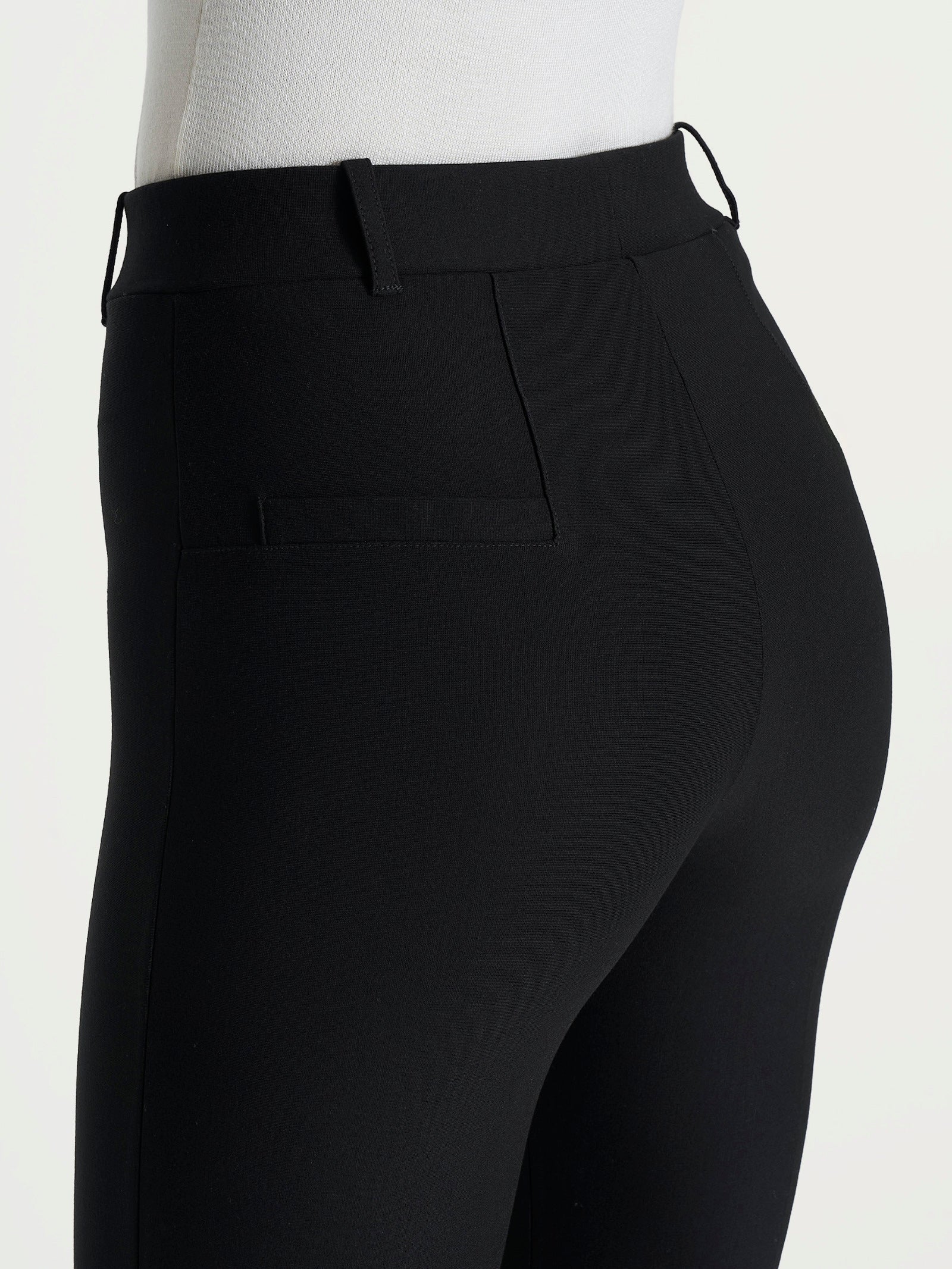 Pantalone slim dritto in Compact Neri Donna - Ragno