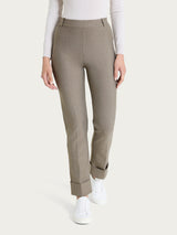 Pantalone slim dritto in Compact Grigi Donna - Ragno