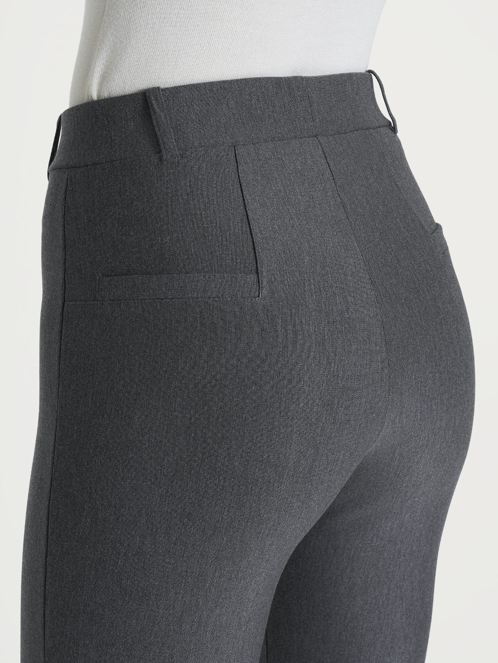 Pantalone slim dritto in Compact Neri Donna - Ragno