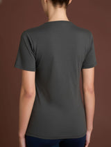 Maglietta con girocollo chiuso in Thermo Cotton Neri Donna - Ragno