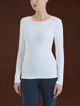 Maglietta girocollo in Eco Cotton Verdi Donna - Ragno