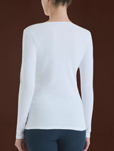 Maglietta girocollo in Thermo Cotton Marroni Donna - Ragno