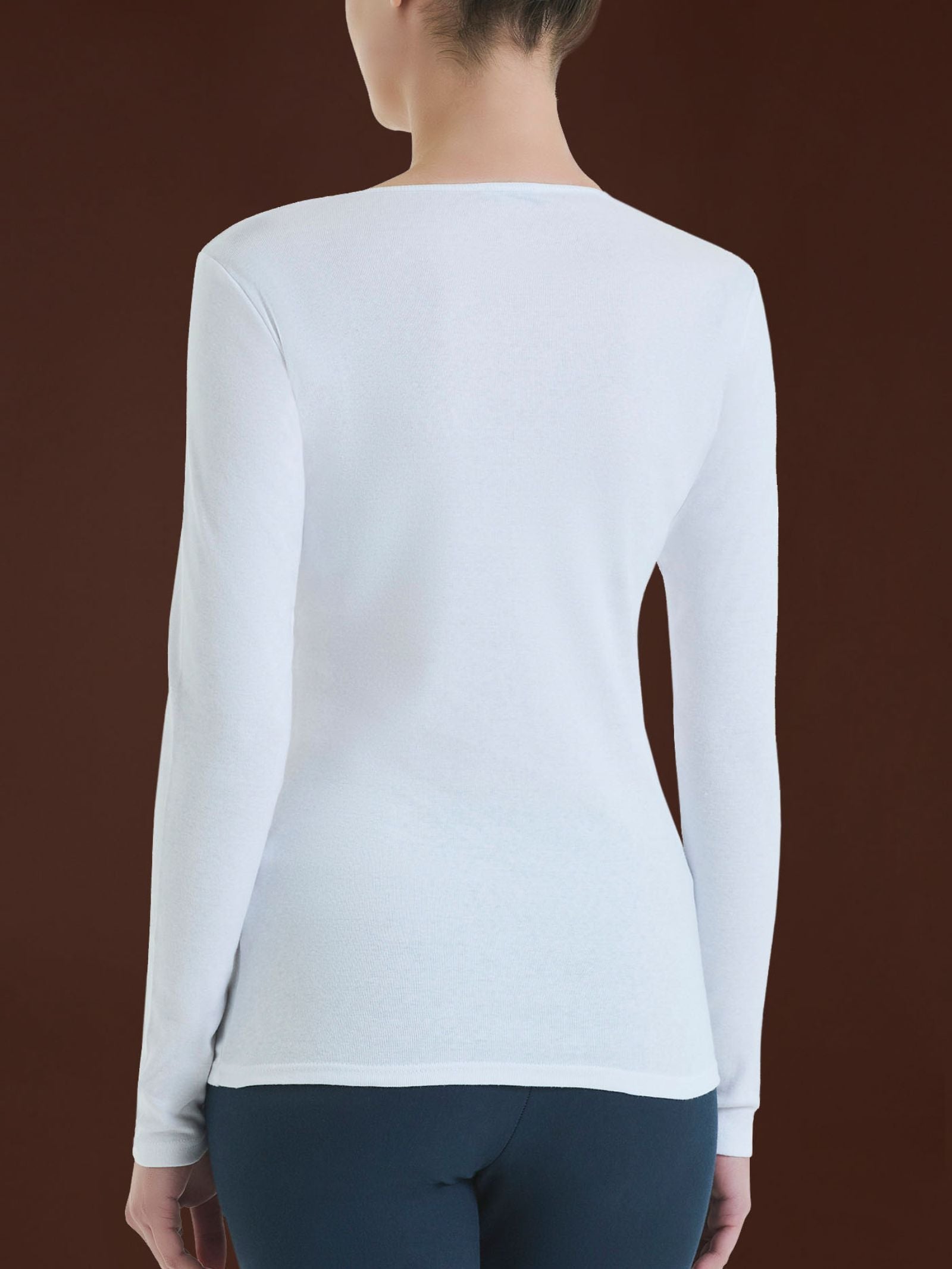 Maglietta girocollo in Thermo Cotton Bianchi Donna - Ragno