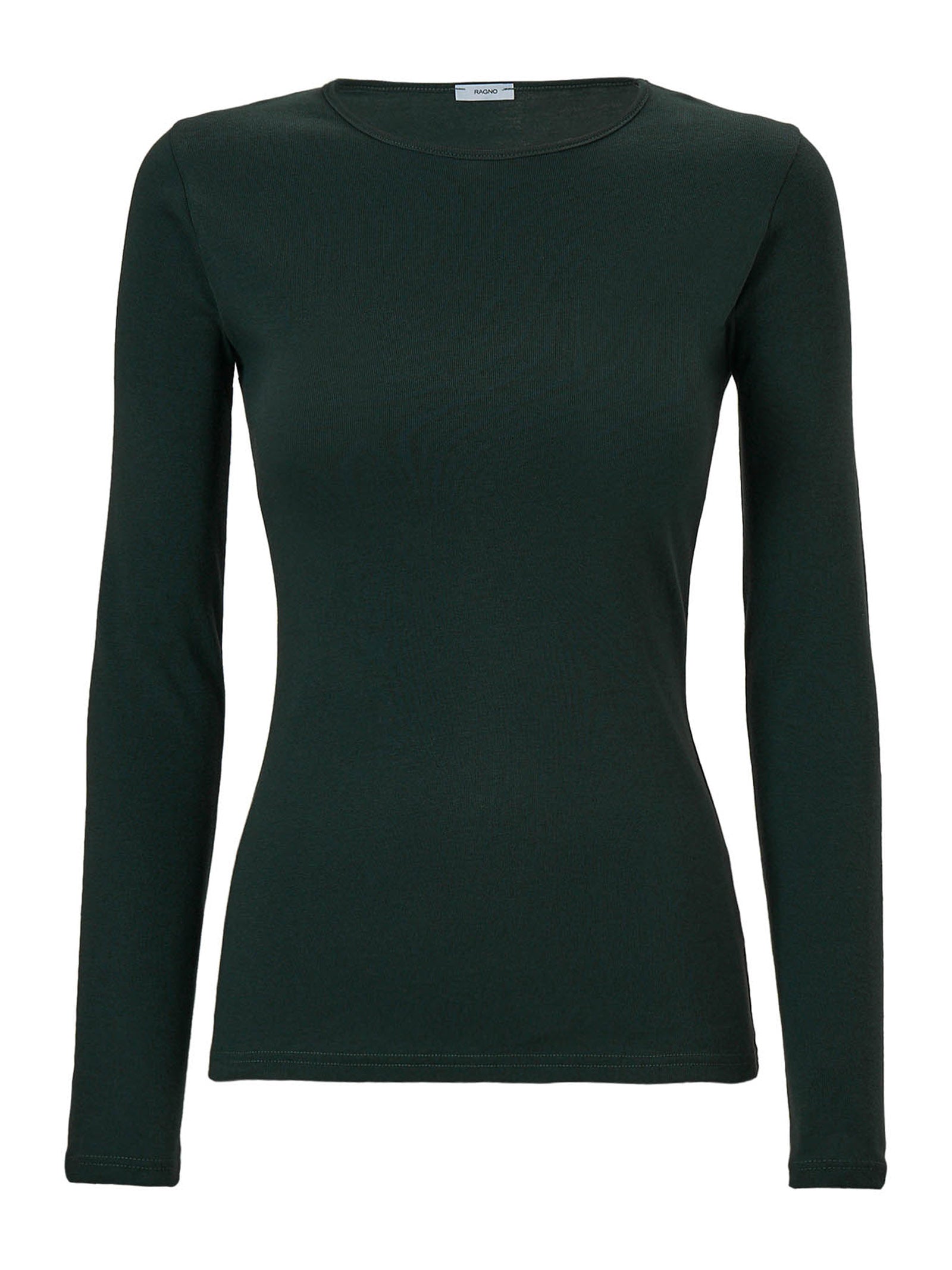 Maglietta girocollo in Eco Cotton Verdi Donna - Ragno