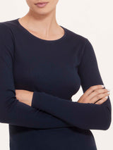 Maglietta girocollo in Thermo Cotton Azzurri Donna - Ragno