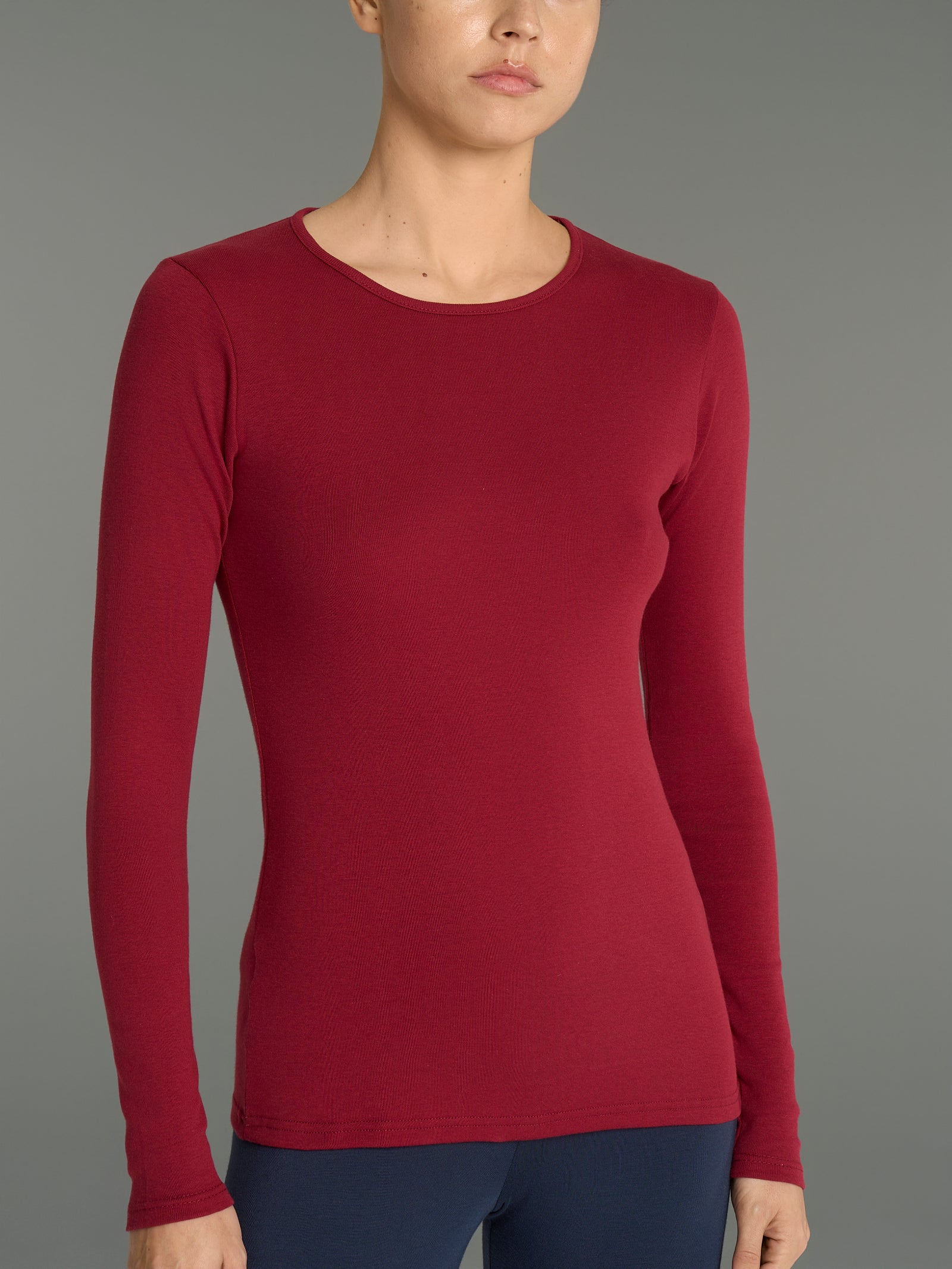 Maglietta girocollo in Eco Cotton Rossi Donna - Ragno