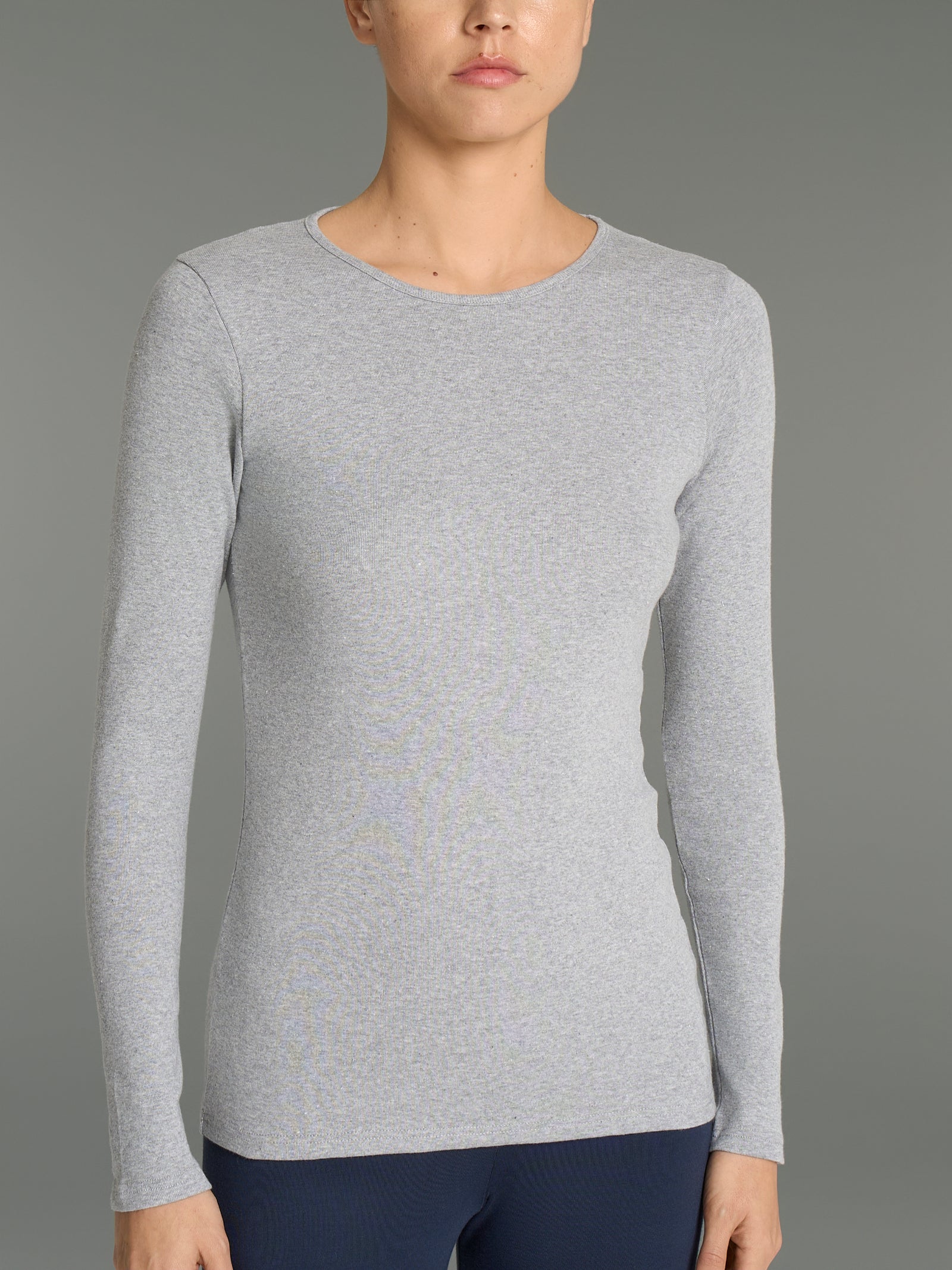 Maglietta girocollo in Thermo Cotton Neri Donna - Ragno