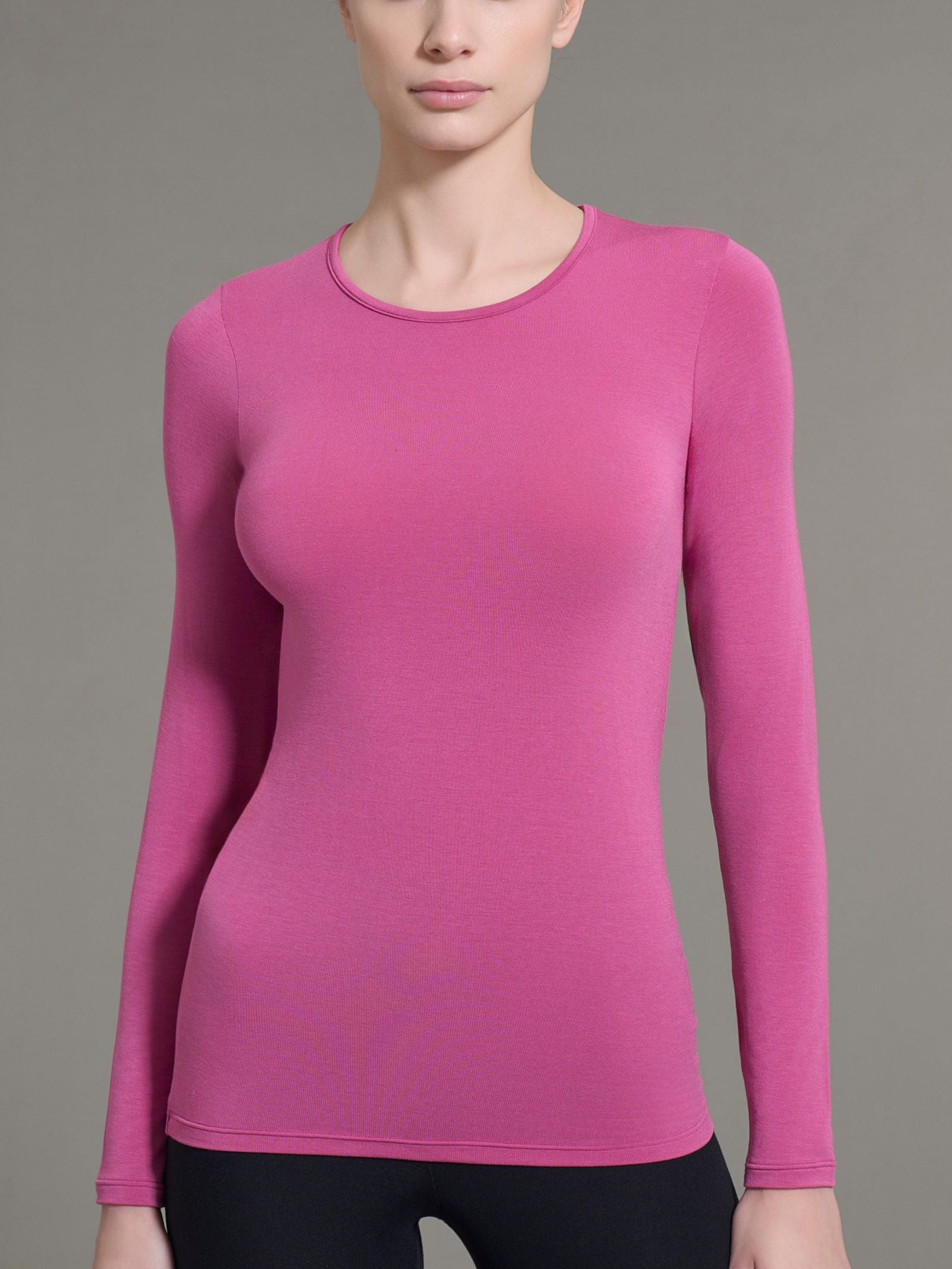 Maglietta girocollo in Eco Cotton Rosa Donna - Ragno