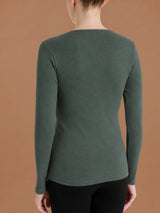 Maglietta girocollo in Thermo Cotton Grigi Donna - Ragno