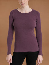 Maglietta girocollo in Thermo Cotton Viola Donna - Ragno