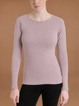 Maglietta girocollo in Thermo Cotton Rosa Donna - Ragno