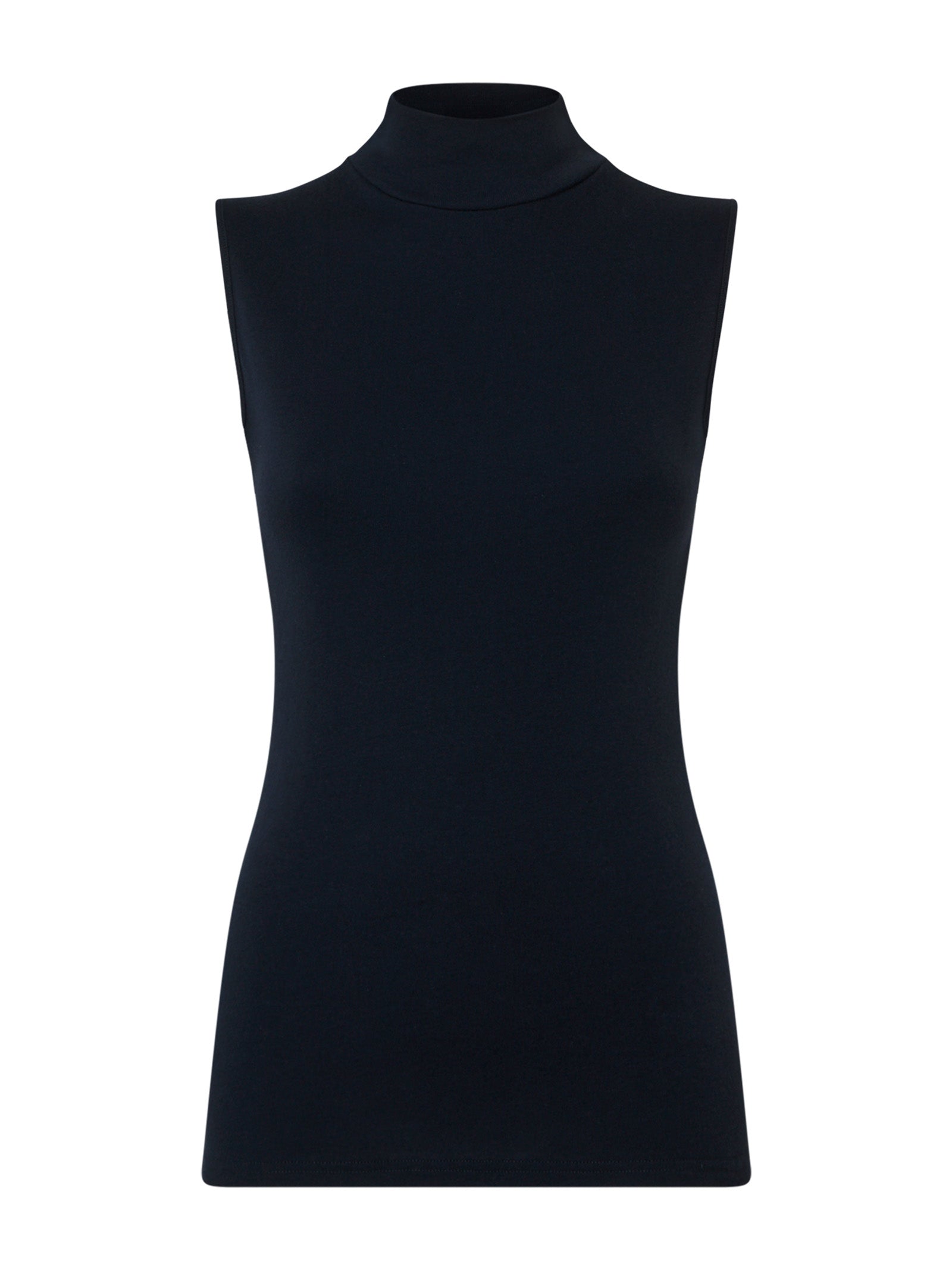 Smanicato a collo alto in Thermo Cotton Blu Donna - Ragno
