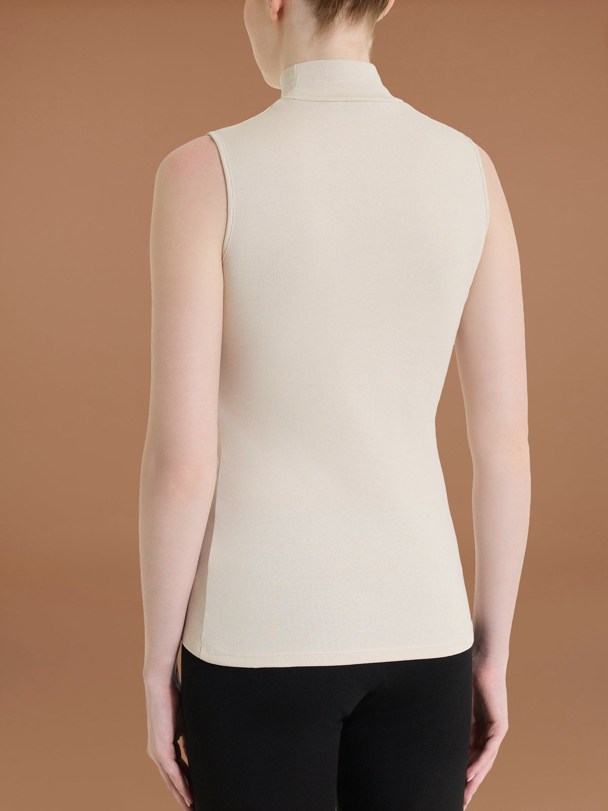 Smanicato a collo alto in Thermo Cotton Bianchi Donna - Ragno