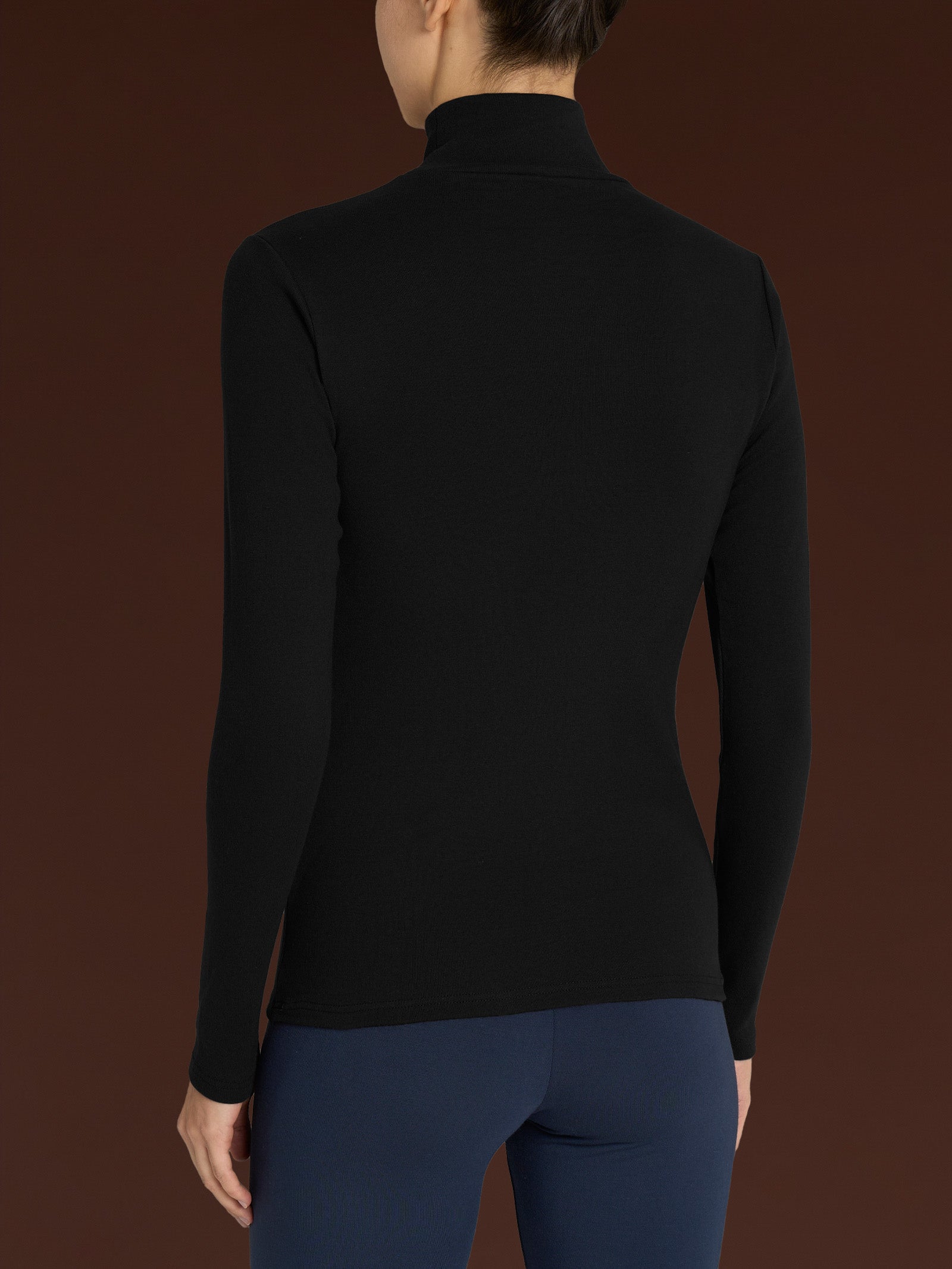 Maglietta collo alto in Eco Cotton Rossi Donna - Ragno
