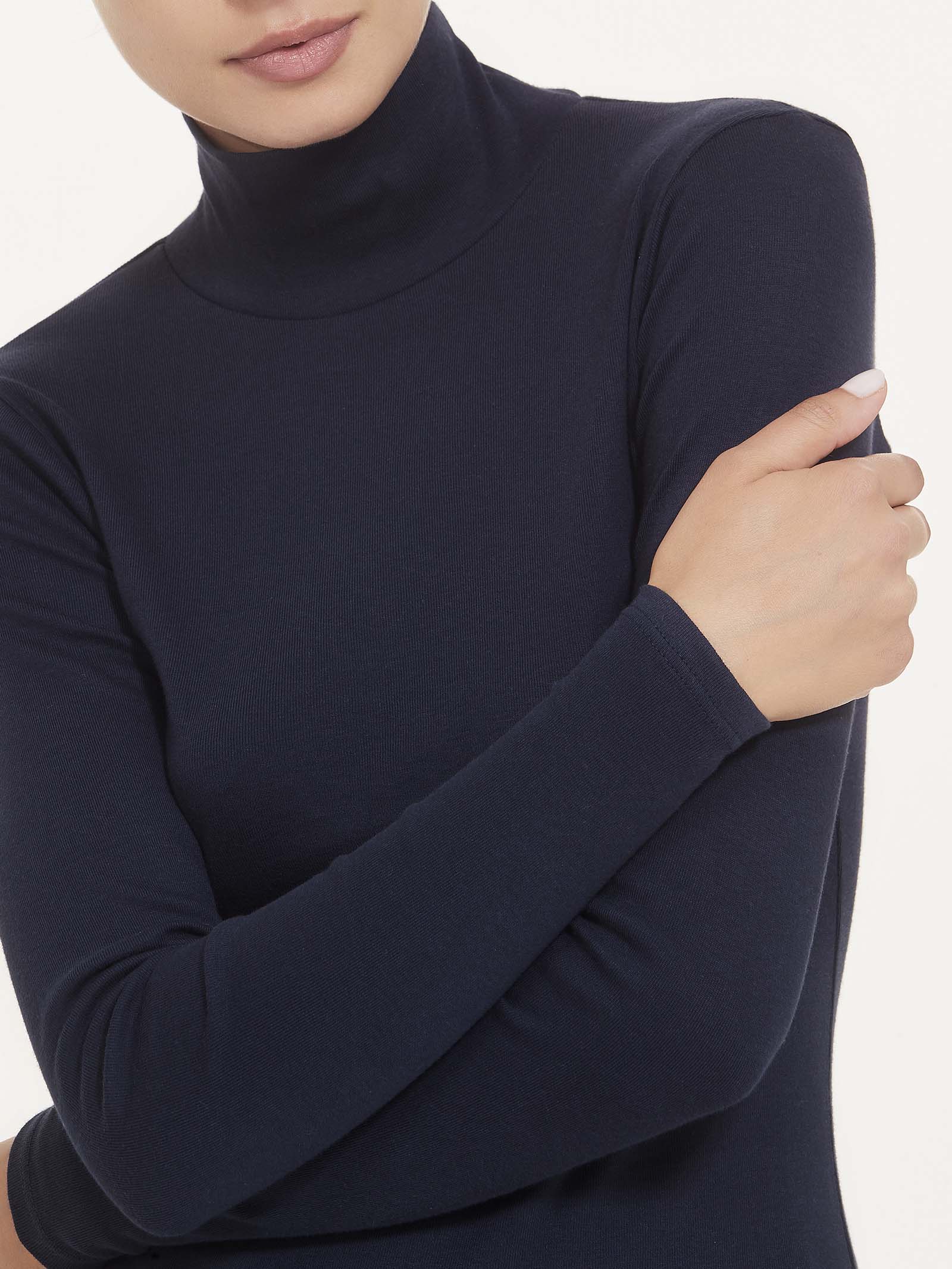 Lupetto in Thermo Cotton Neri Donna - Ragno