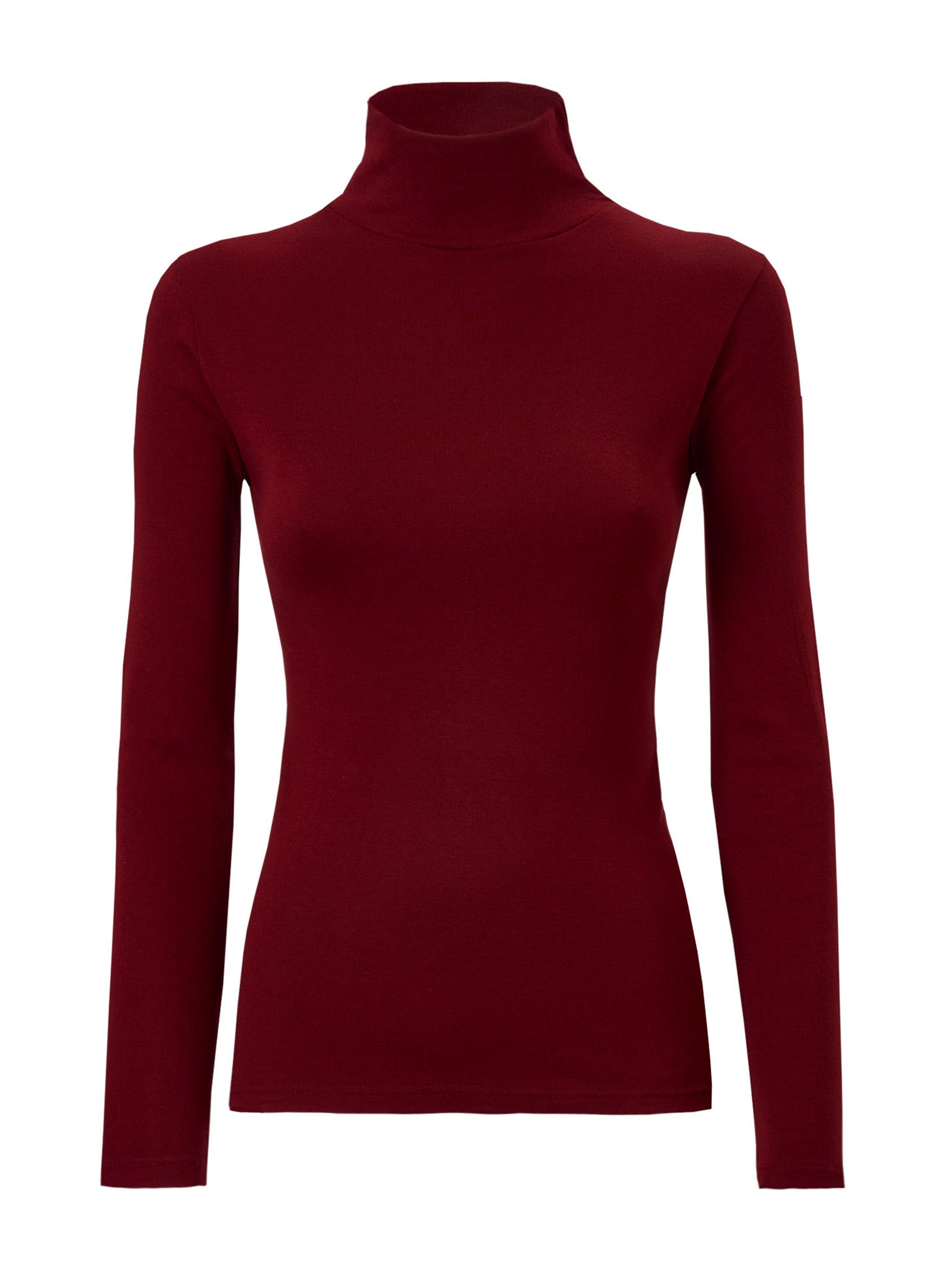 Maglietta collo alto in Eco Cotton Rossi Donna - Ragno