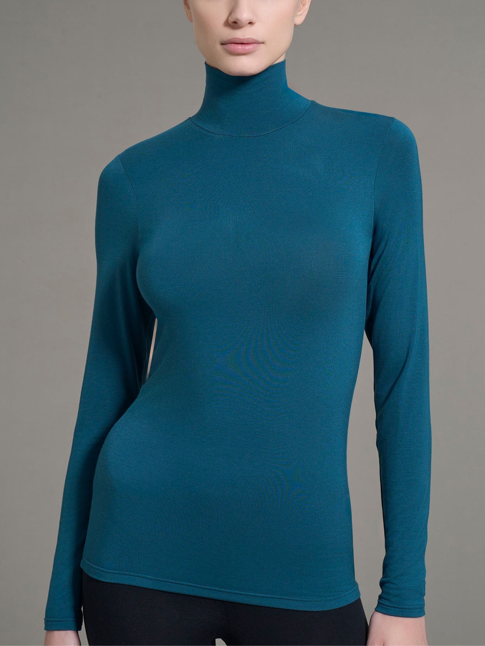 Lupetto in Thermo Cotton Blu Donna - Ragno