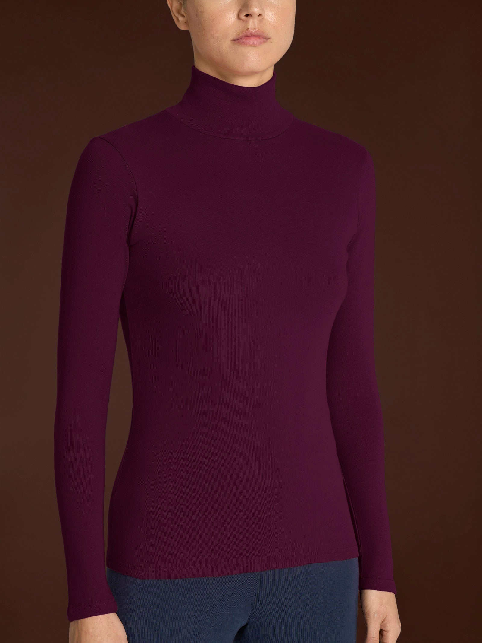 Lupetto in Thermo Cotton Viola Donna - Ragno