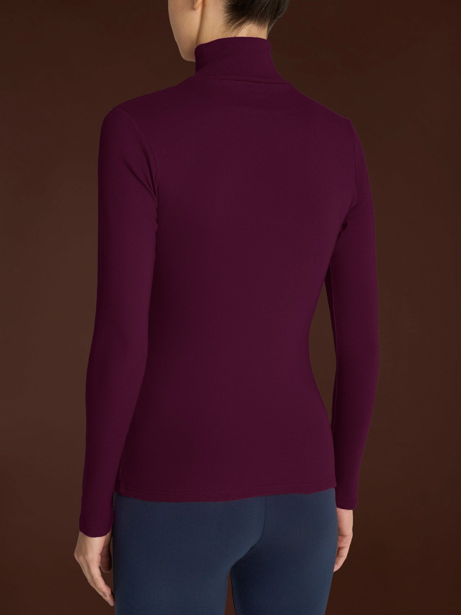 Lupetto in Thermo Cotton Viola Donna - Ragno