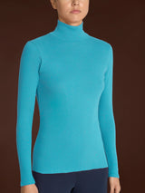 Lupetto in Thermo Cotton Azzurri Donna - Ragno