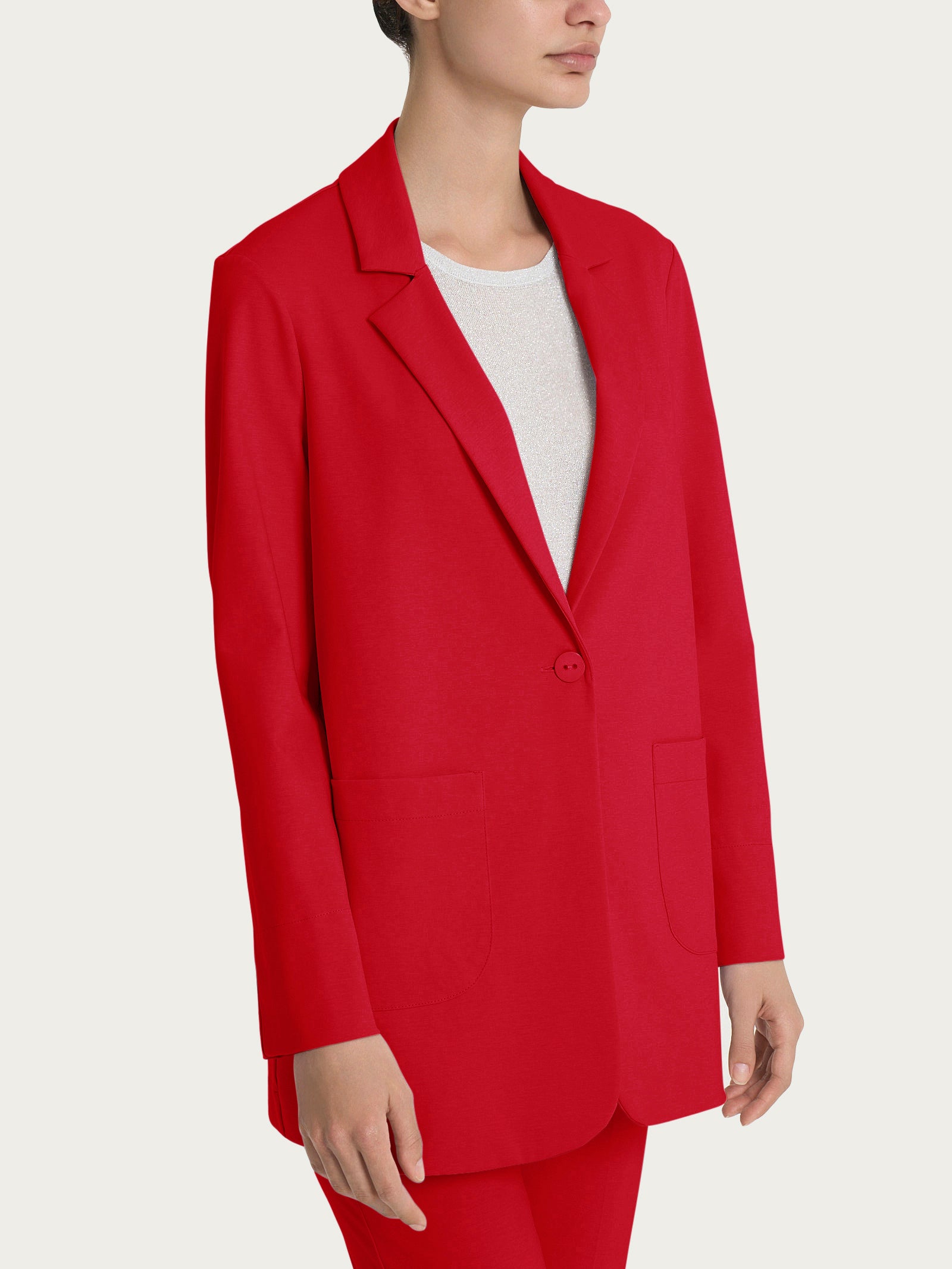 Blazer destrutturato in Compact Light Rossi Donna - Ragno