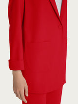 Blazer destrutturato in Compact Light Rossi Donna - Ragno