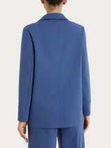 Compact Light Blue Women's Deconstructed Blazer - Ragno