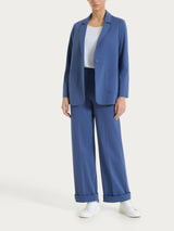 Compact Light Blue Women's Deconstructed Blazer - Ragno