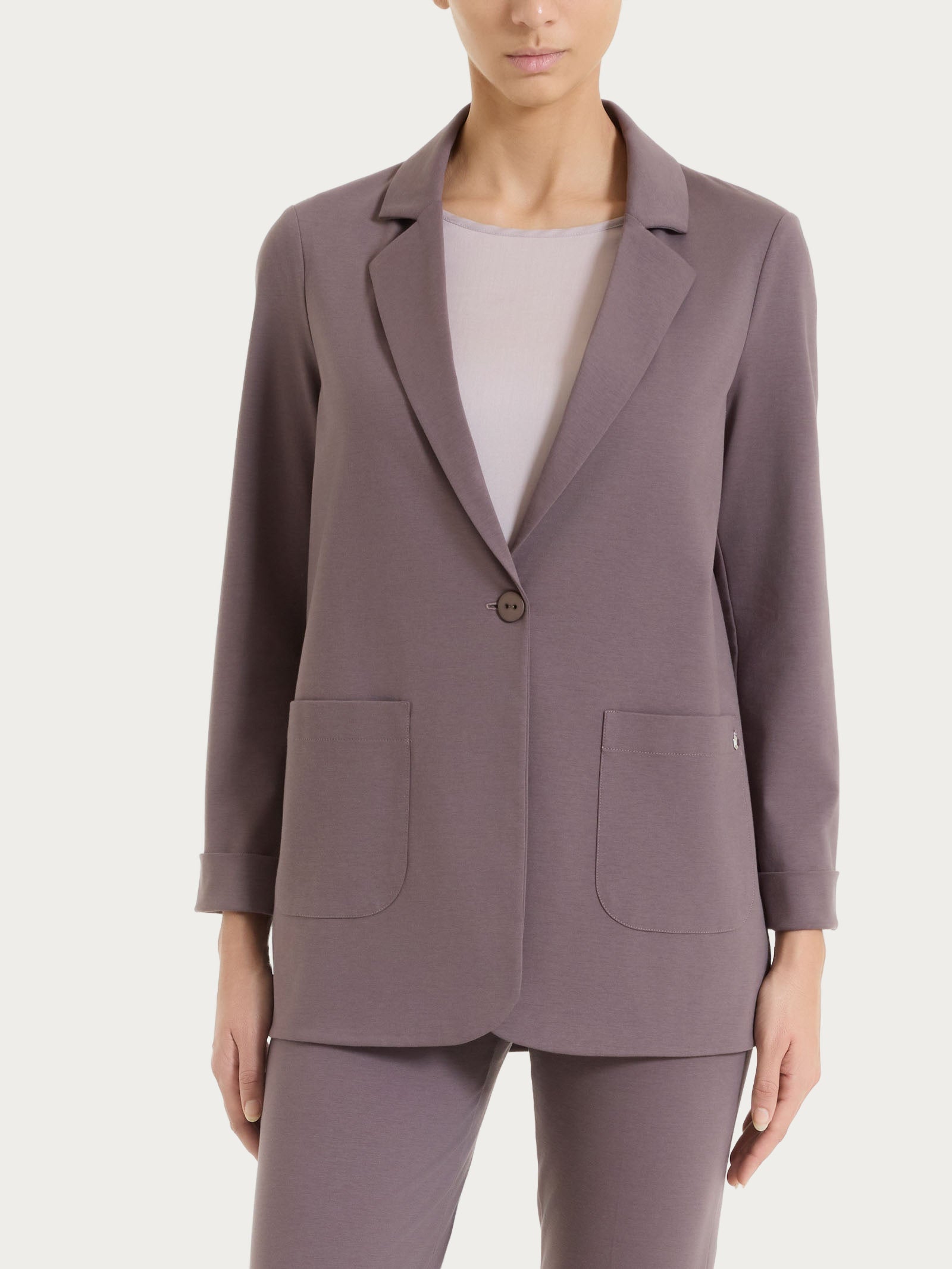 Blazer destrutturato in Compact Light Marroni Donna - Ragno