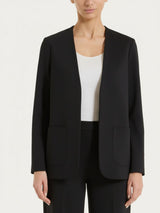 Blazer senza revers in Compact Light Neri Donna - Ragno
